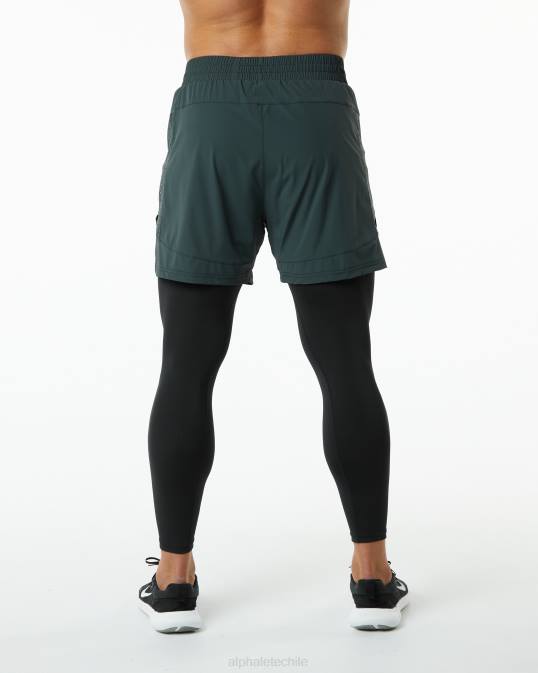 Infinity 2 en 1 velocidad corta 5,5" hombres Alphalete 08R8709 ropa cazador verde