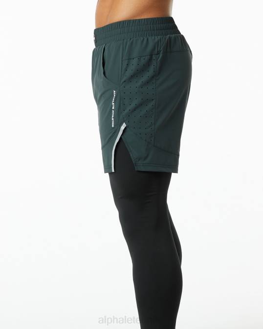 Infinity 2 en 1 velocidad corta 5,5" hombres Alphalete 08R8709 ropa cazador verde