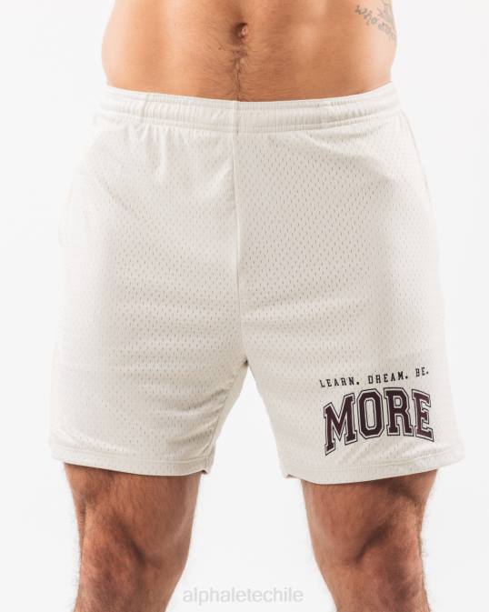 Ldb más malla corta 6" hombres Alphalete 08R8663 ropa concha de mar marrón