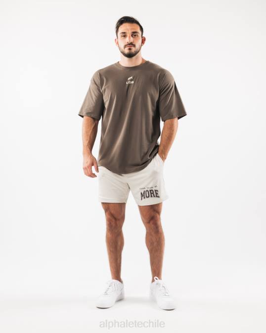 Ldb más malla corta 6" hombres Alphalete 08R8663 ropa concha de mar marrón