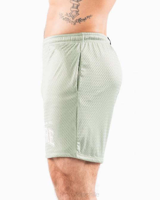 Ldb más malla corta 6" hombres Alphalete 08R8664 ropa verde salvia
