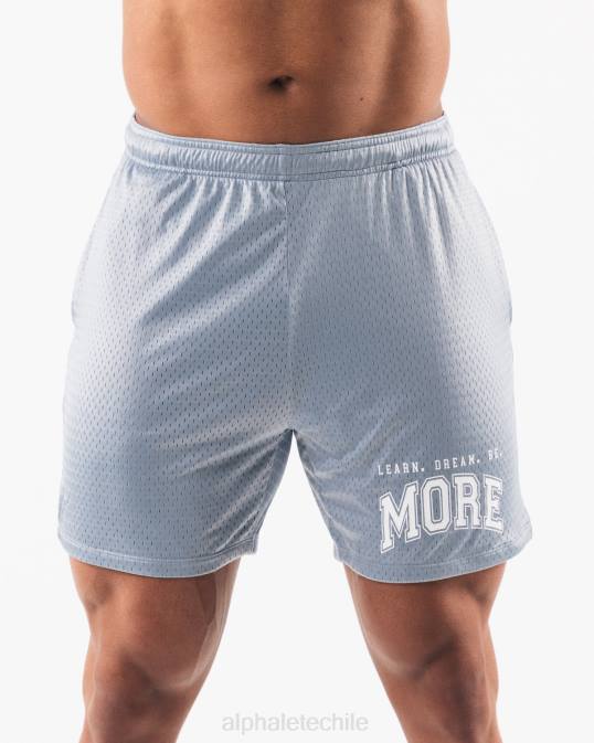 Ldb más malla corta 6" hombres Alphalete 08R8667 ropa niebla azul