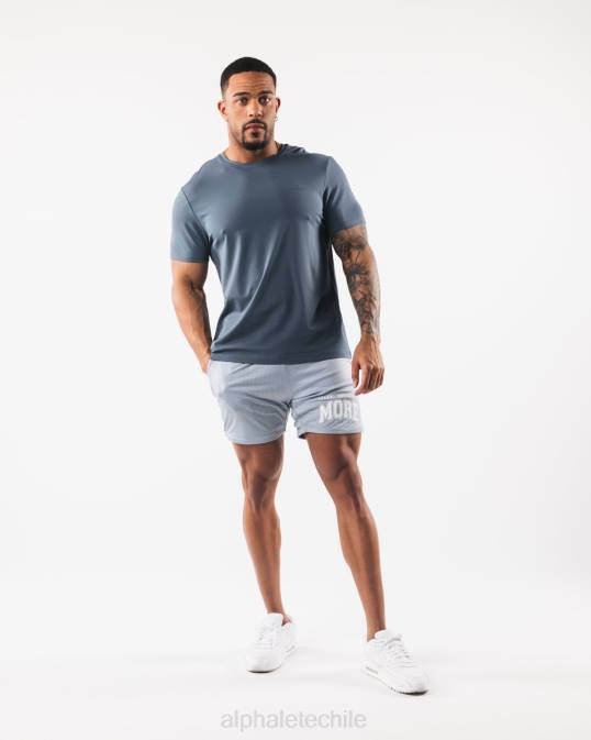 Ldb más malla corta 6" hombres Alphalete 08R8667 ropa niebla azul