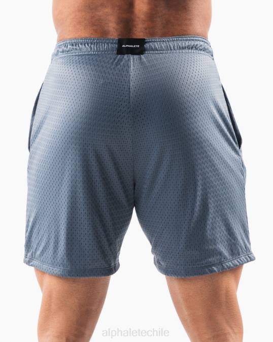 Ldb más malla corta 6" hombres Alphalete 08R8668 ropa ballena azul