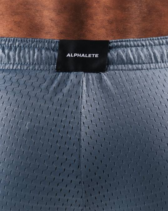 Ldb más malla corta 6" hombres Alphalete 08R8668 ropa ballena azul