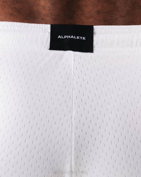 aa malla corta 6" hombres Alphalete 08R8671 ropa blanco