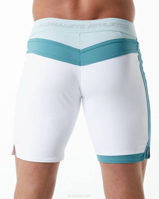 concurso tridente corto hombres Alphalete 08R8743 ropa blanco