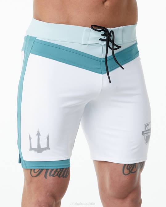 concurso tridente corto hombres Alphalete 08R8743 ropa blanco