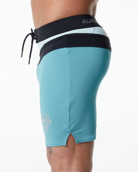concurso tridente corto hombres Alphalete 08R8744 ropa verde azulado