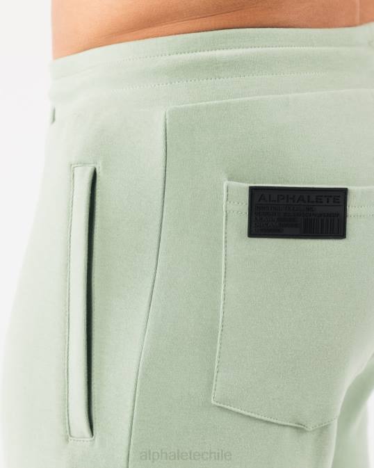 identidad corta 6" hombres Alphalete 08R8675 ropa verde salvia