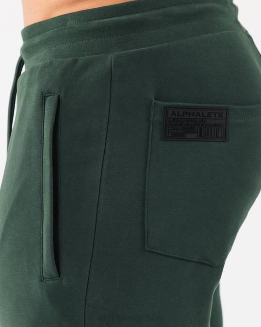 identidad corta 6" hombres Alphalete 08R8676 ropa verde perenne