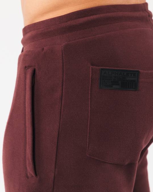 identidad corta 6" hombres Alphalete 08R8677 ropa sangría roja