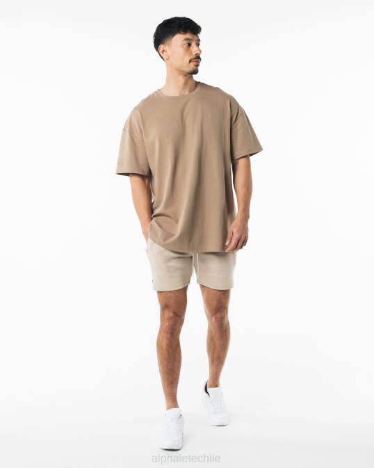 identidad corta 6" hombres Alphalete 08R8694 ropa marrón lino