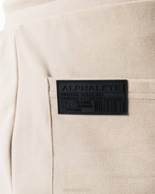 identidad corta 6" hombres Alphalete 08R8694 ropa marrón lino