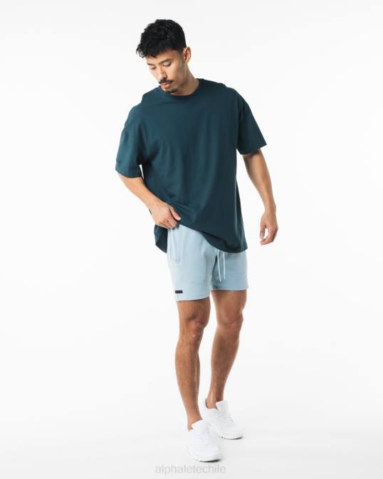 identidad corta 6" hombres Alphalete 08R8695 ropa azul apagado