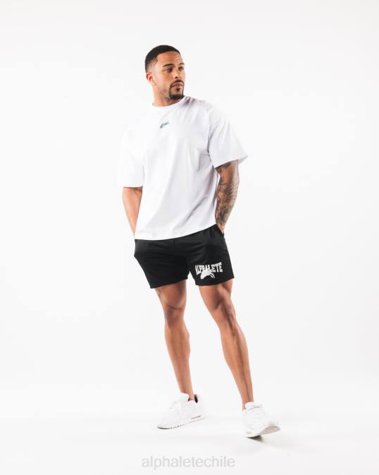 malla cabeza de lobo corta 6" hombres Alphalete 08R8651 ropa negro