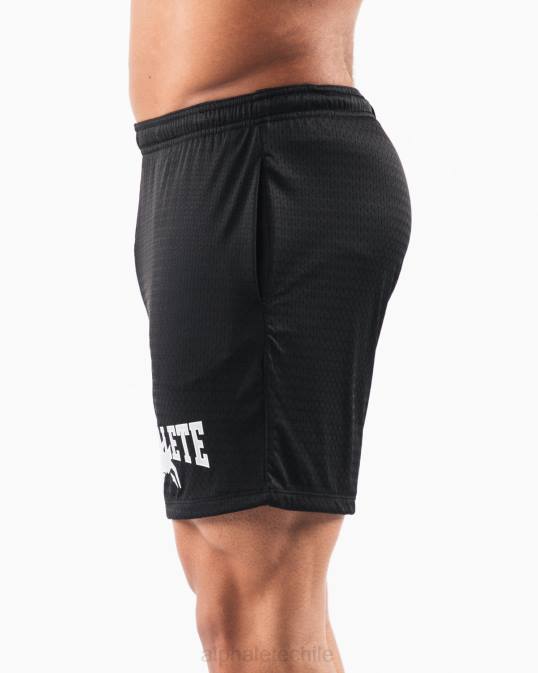 malla cabeza de lobo corta 6" hombres Alphalete 08R8651 ropa negro