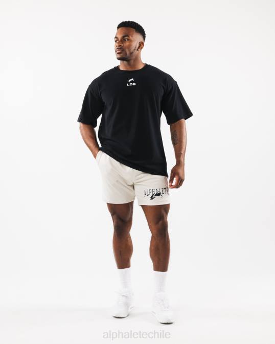malla cabeza de lobo corta 6" hombres Alphalete 08R8658 ropa concha de mar marrón