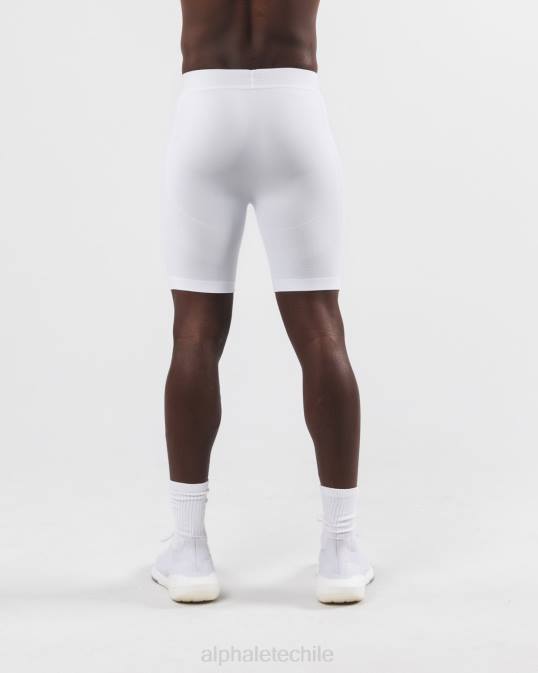 reforma compresion corta hombres Alphalete 08R8652 ropa blanco