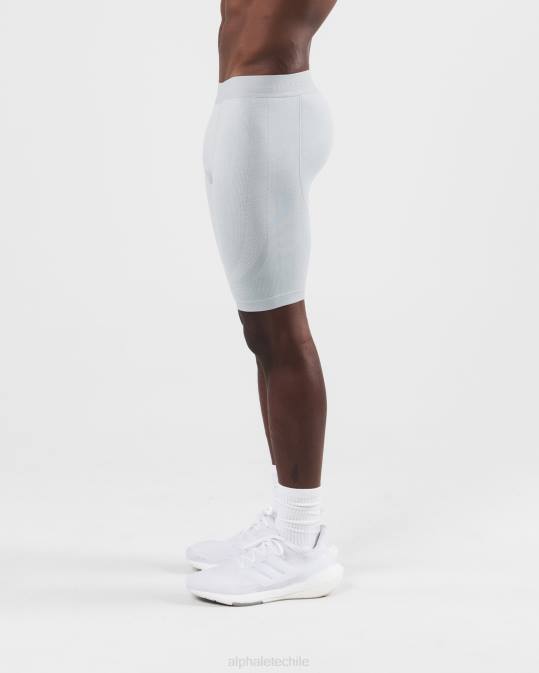 reforma compresion corta hombres Alphalete 08R8653 ropa gris