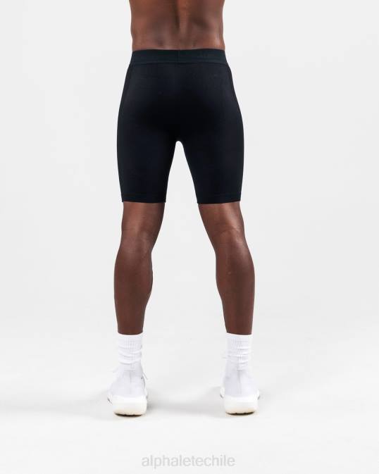 reforma compresion corta hombres Alphalete 08R8654 ropa negro