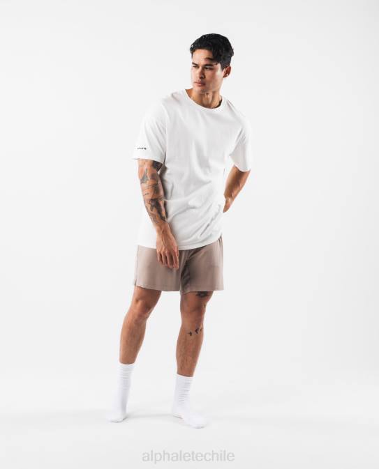 salón corto hombres Alphalete 08R8656 ropa marrón moca