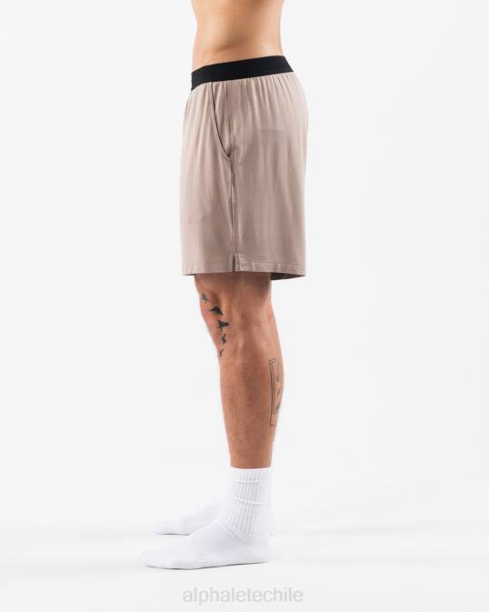 salón corto hombres Alphalete 08R8656 ropa marrón moca