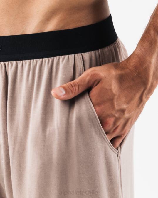 salón corto hombres Alphalete 08R8656 ropa marrón moca