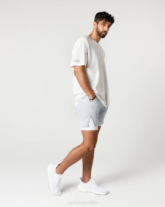 velocidad infinita corta 5.5" hombres Alphalete 08R8684 ropa nube gris