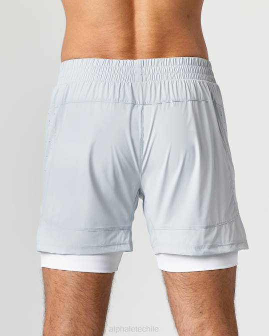 velocidad infinita corta 5.5" hombres Alphalete 08R8684 ropa nube gris
