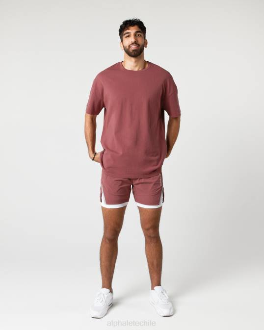 velocidad infinita corta 5.5" hombres Alphalete 08R8685 ropa otoño rojo