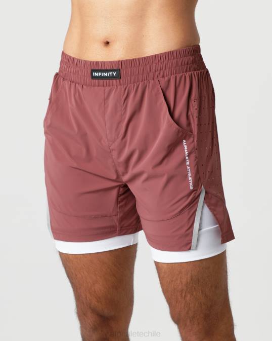 velocidad infinita corta 5.5" hombres Alphalete 08R8685 ropa otoño rojo