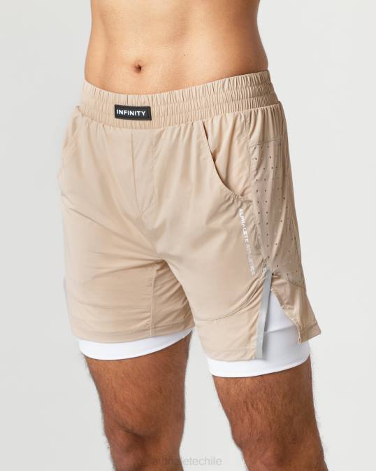 velocidad infinita corta 5.5" hombres Alphalete 08R8686 ropa marrón lino
