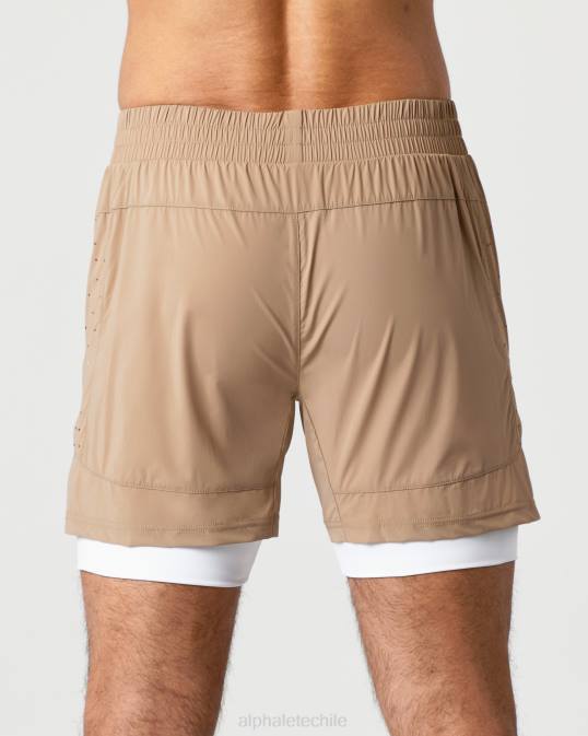 velocidad infinita corta 5.5" hombres Alphalete 08R8687 ropa chai marrón