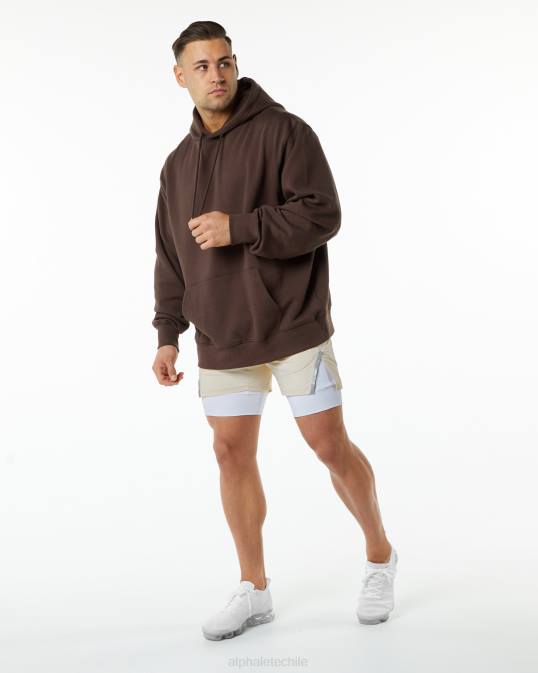 velocidad infinita corta 5.5" hombres Alphalete 08R8705 ropa marrón vainilla