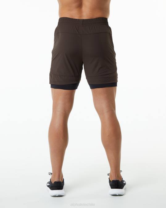 velocidad infinita corta 5.5" hombres Alphalete 08R8706 ropa dulce de azúcar marrón