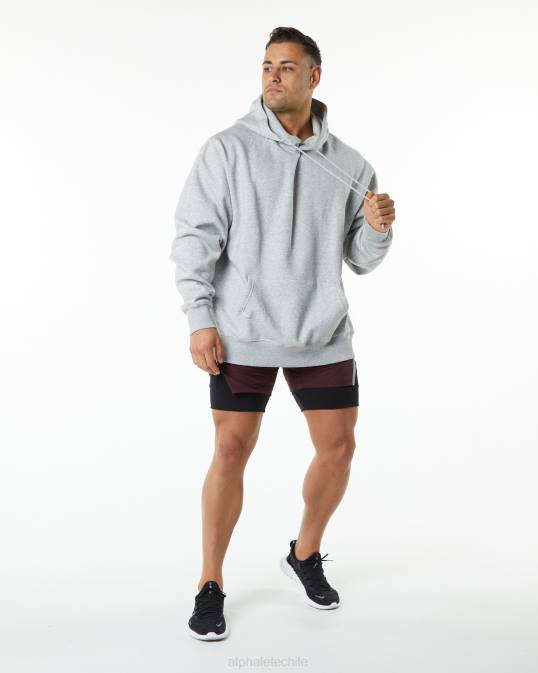 velocidad infinita corta 5.5" hombres Alphalete 08R8707 ropa rojo burdeos
