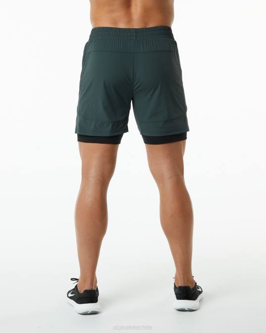 velocidad infinita corta 5.5" hombres Alphalete 08R8708 ropa cazador verde