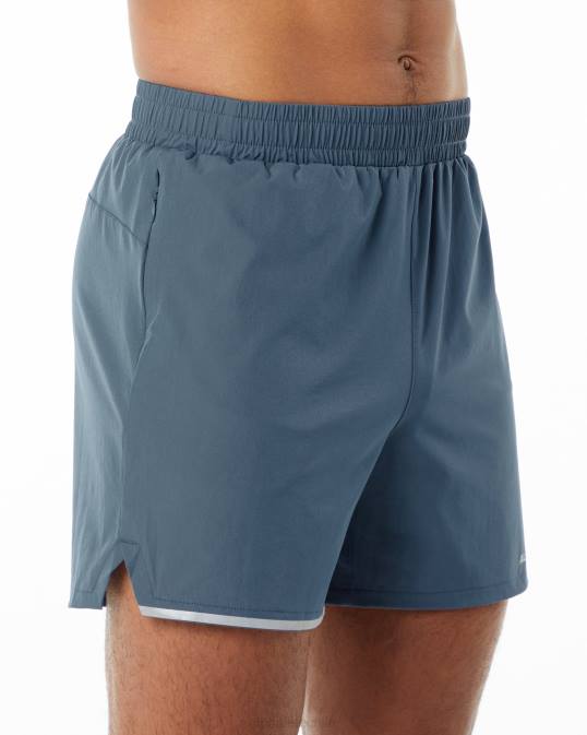 zancada central corta 5" hombres Alphalete 08R8698 ropa ballena azul