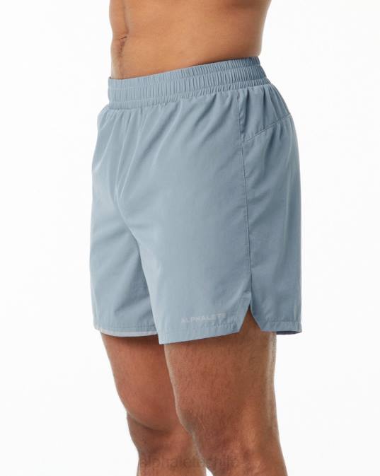 zancada central corta 5" hombres Alphalete 08R8699 ropa niebla azul
