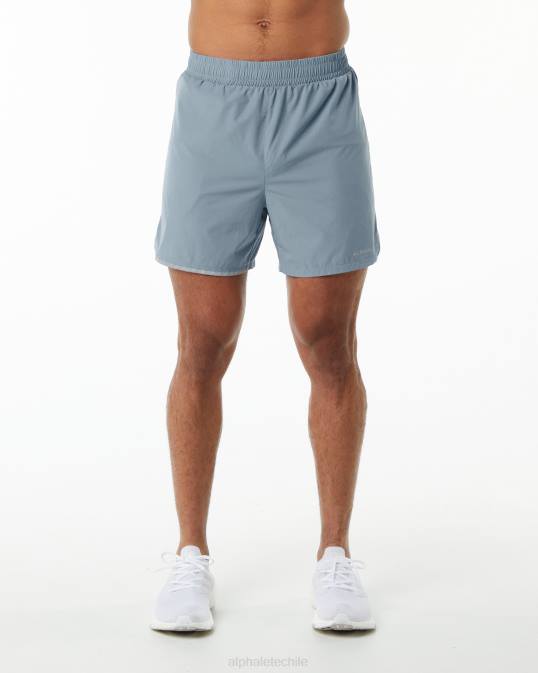 zancada central corta 5" hombres Alphalete 08R8699 ropa niebla azul
