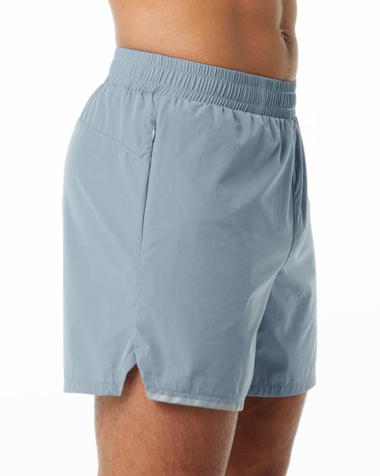 zancada central corta 5" hombres Alphalete 08R8699 ropa niebla azul