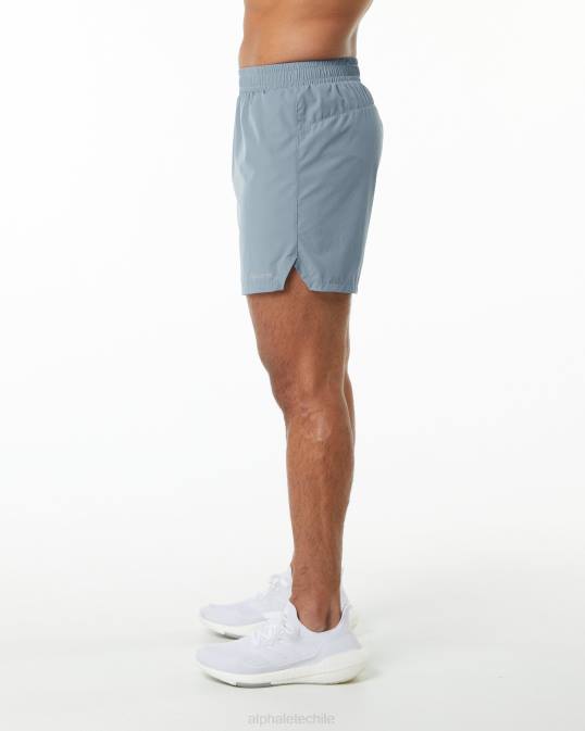 zancada central corta 5" hombres Alphalete 08R8699 ropa niebla azul