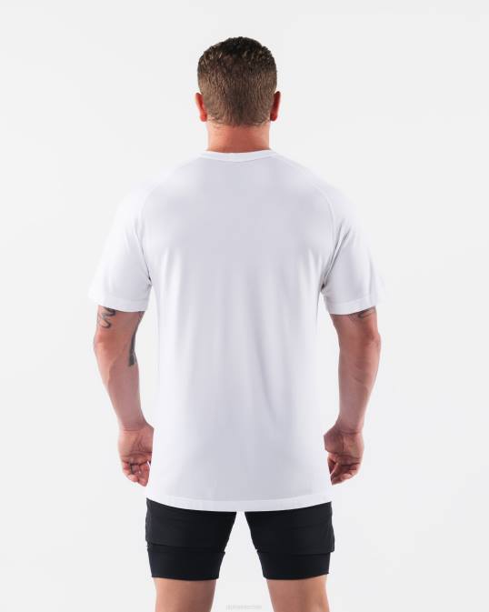 camiseta airtech con cabeza de lobo hombres Alphalete 08R8508 ropa blanco