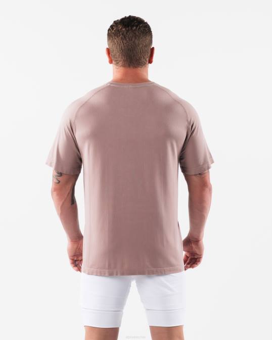 camiseta airtech con cabeza de lobo hombres Alphalete 08R8514 ropa marrón porcelana