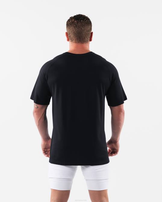 camiseta airtech con cabeza de lobo hombres Alphalete 08R8523 ropa negro