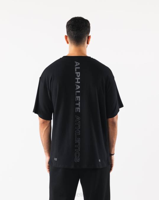 camiseta alineada hombres Alphalete 08R8502 ropa negro