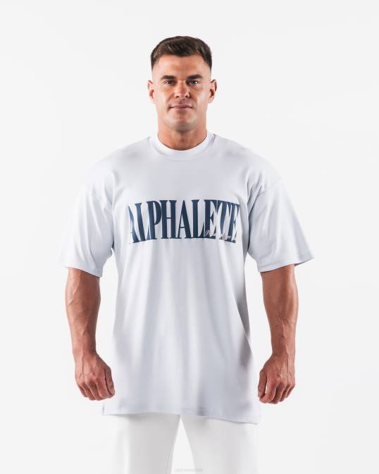 camiseta de la república hombres Alphalete 08R8495 ropa azul halógeno