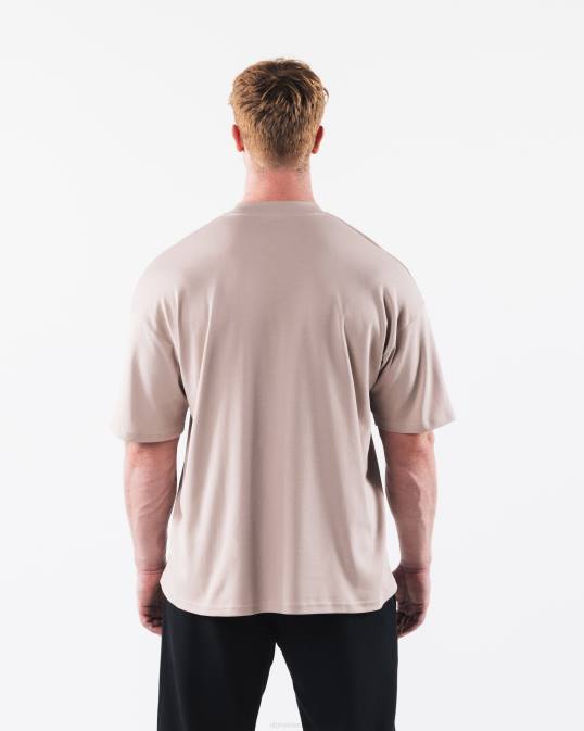 camiseta de la república hombres Alphalete 08R8503 ropa atmósfera marrón