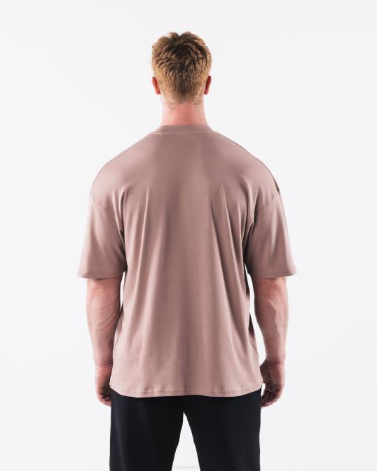 camiseta de la república hombres Alphalete 08R8504 ropa asta marrón